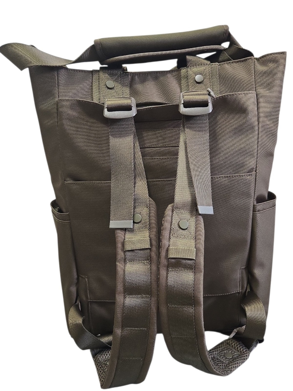 Dagne Dover Petra Convertible Tote Backpack Dark Moss Green Laptop TravelBag - Picture 8 of 16